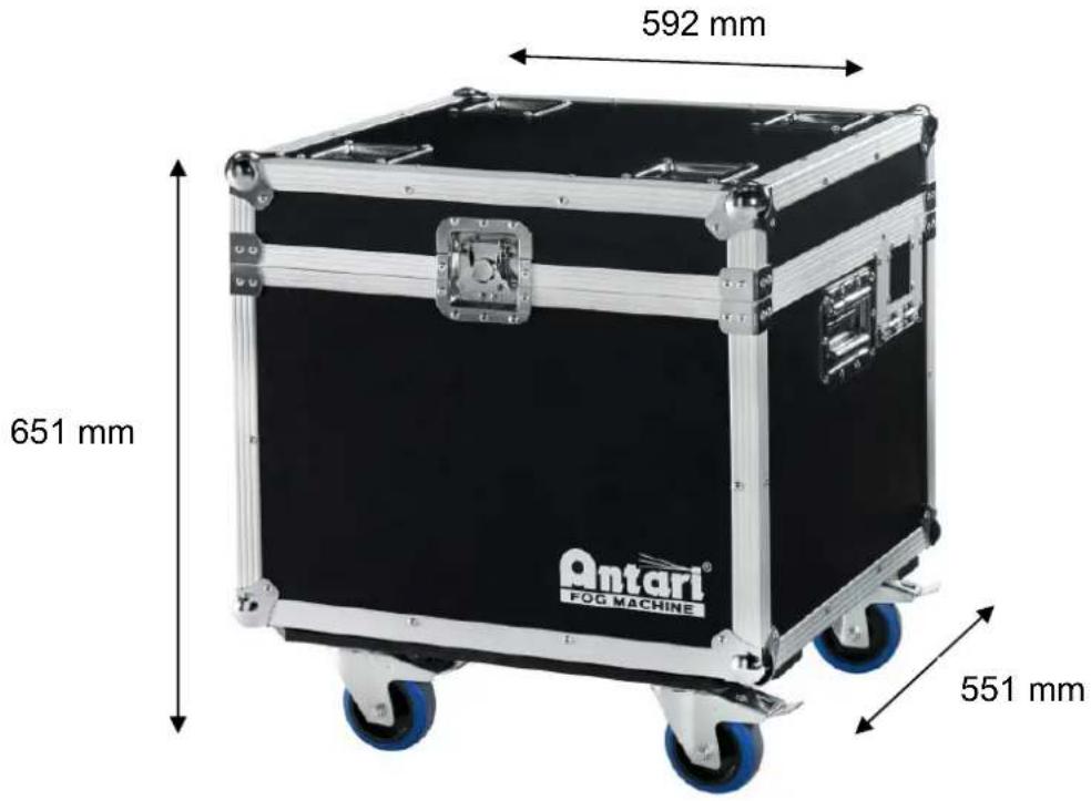 592 mm 651 mm Ontari® FOG MACHINE 551 mm