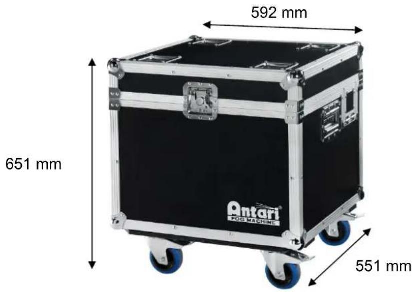 592 mm 651 mm 551 mm Antari® FOG MACHINE