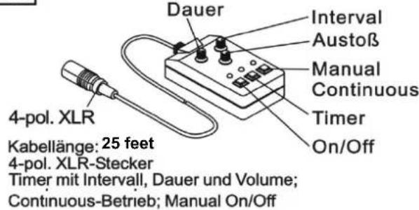 Antari Z3000II - Bedienung über eine Fernbedienung - 1