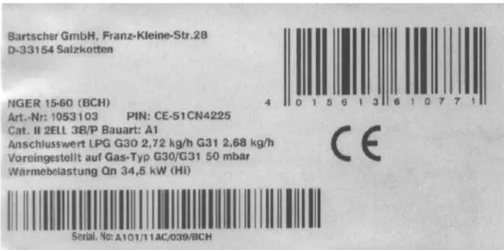 BARTSCHER 1052103 - / GWH3 - 1