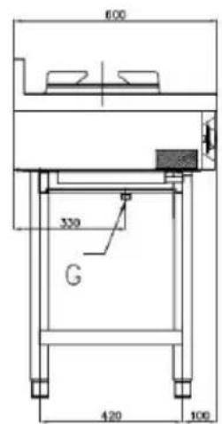BARTSCHER 1053103 - Dimensions 1052103 / GWH2 - 5