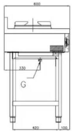 BARTSCHER 1053103 - Dimensions 1052103 / GWH2 - 2