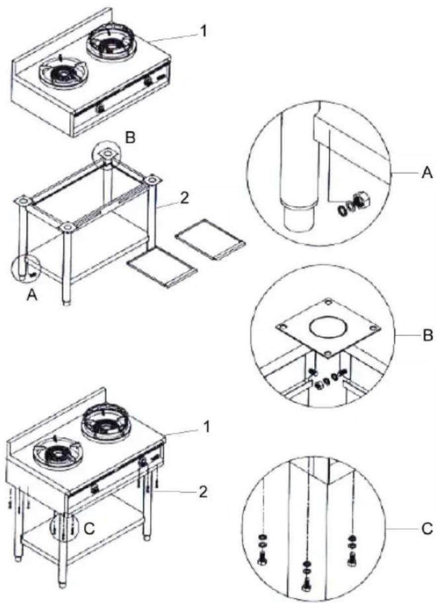 BARTSCHER 1053103 - Assembly of the lower section - 1