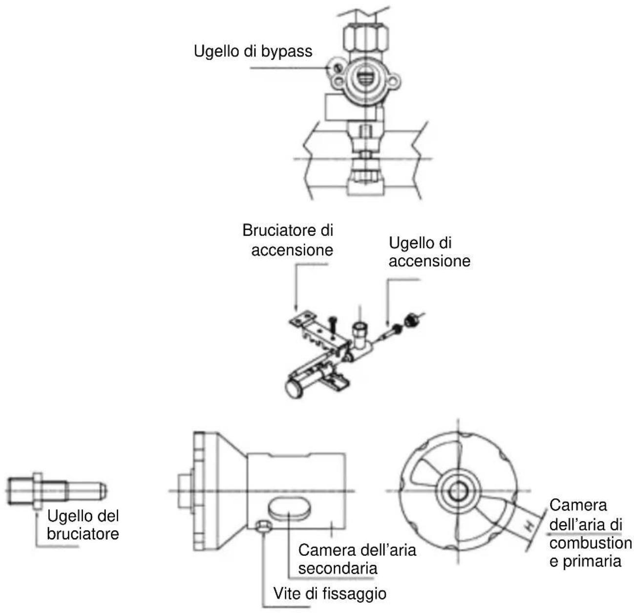 BARTSCHER 1053103 - Regolazione dell'aria di combustione primaria (fig. 11) - 1