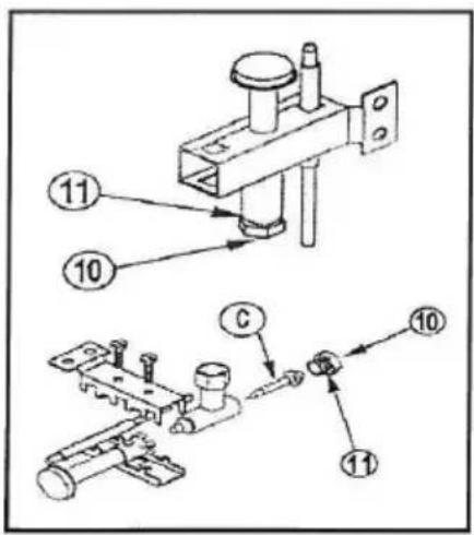 BARTSCHER 1053103 - Regolazione della fiamma pilota, (fig. 12) - 1