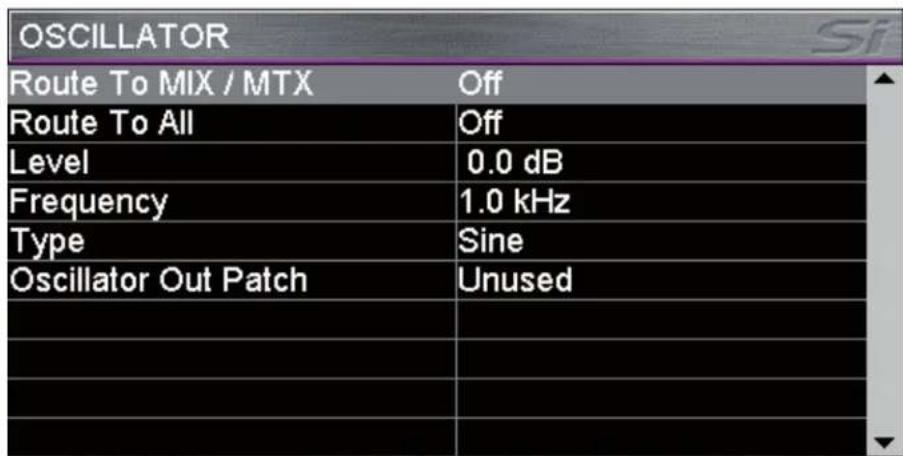 SOUNDCRAFT Si Expression 3 - MENU OSC - 1