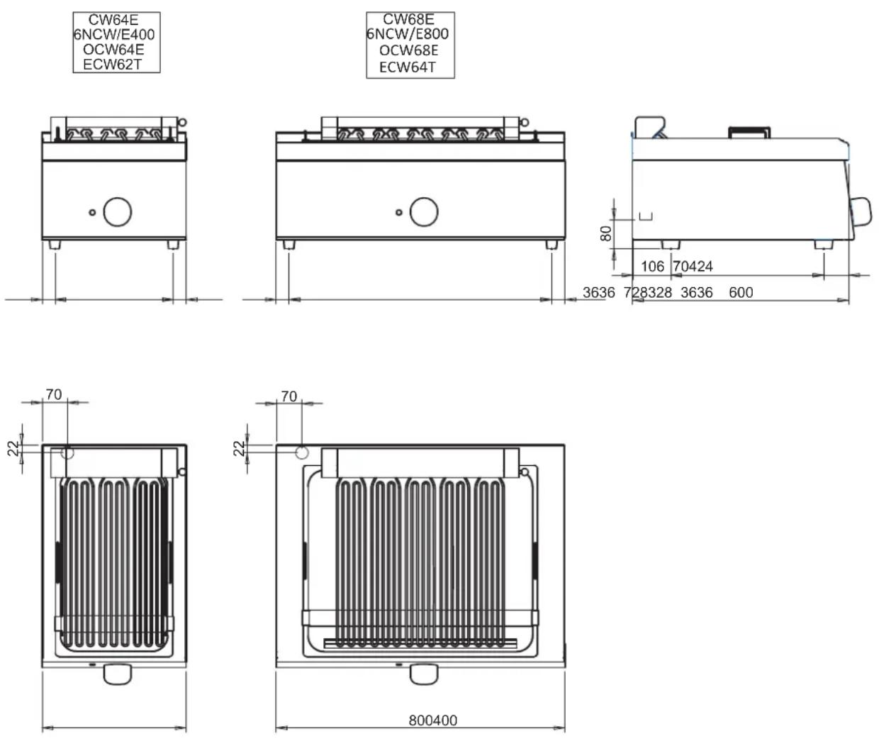 BARTSCHER 115137 - SCHEMA DI INSTALLAZIONE - INSTALLATION DIAGRAM - INSTALLATIONSPLAN - SCHÉMA D'INSTALLATION - ESQUEMA DE INSTALACION -INSTALLATIESCHEMA - IINSTALLATIONSRITNINGAR - 1