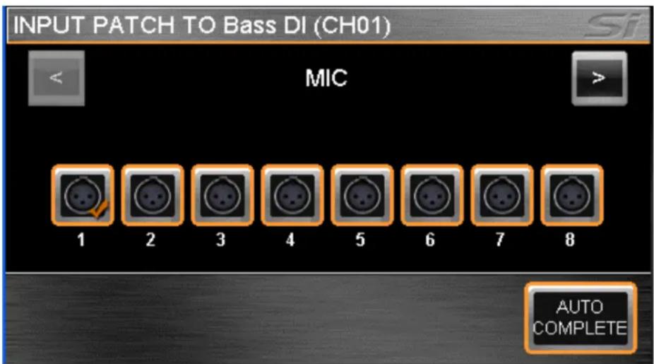 SOUNDCRAFT Si Expression 2 - Configuration ou modification du Patch d'entrees - 1