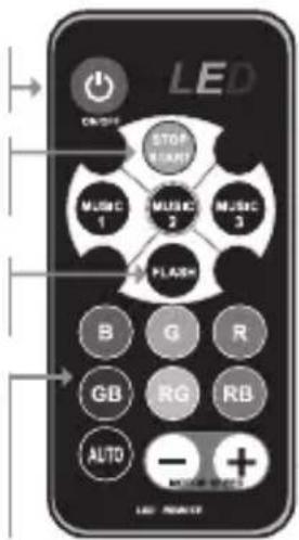DENVER LDB318 - MENU du mode lumière - 1