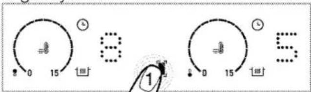 GRUNDIG GIEI 638980 IF - Allumage du foyer à grande sur- face pendant que l'un ou les deux foyers gauches fonctionnent (Cette fonction est optionnelle. Elle peut ne pas être disponible sur votre produit.) - 1