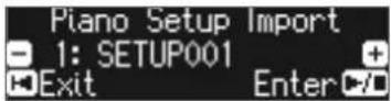 ROLAND GP609 - Chargement des réglages du piano (piano setup import) - 1