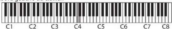 ROLAND GP609 - Lire le nom de la note (par exemple C4) - 1