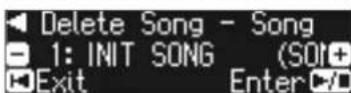 ROLAND GP609 - Suppression d'un morceau enregistré (delete song) - 2