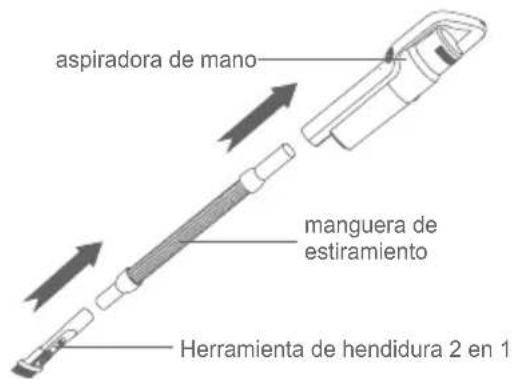 JIMMY JV63 - Conexión de aspiradora de mano con accesorios mediante manguera elástica - 2