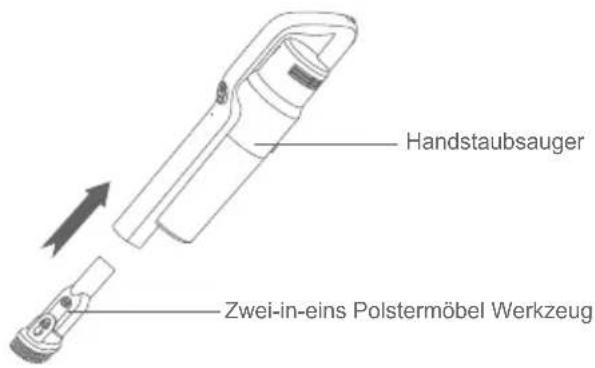 JIMMY JV63 - Handstaubsauger durch die Teleskopschlauch mit dem Zubehör verbinden - 1