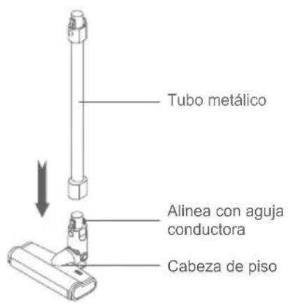 JIMMY JV63 - Montaje del cabezal eléctrico, el tubo de metal y la aspiradora de mano - 1