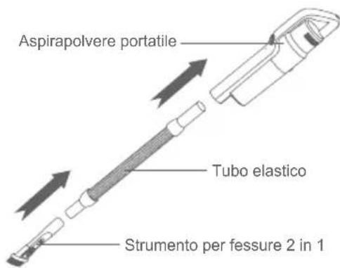 JIMMY JV63 - Collegare l'aspirapolvere portatile con gli accessori attraverso il tubo flessibile - 2