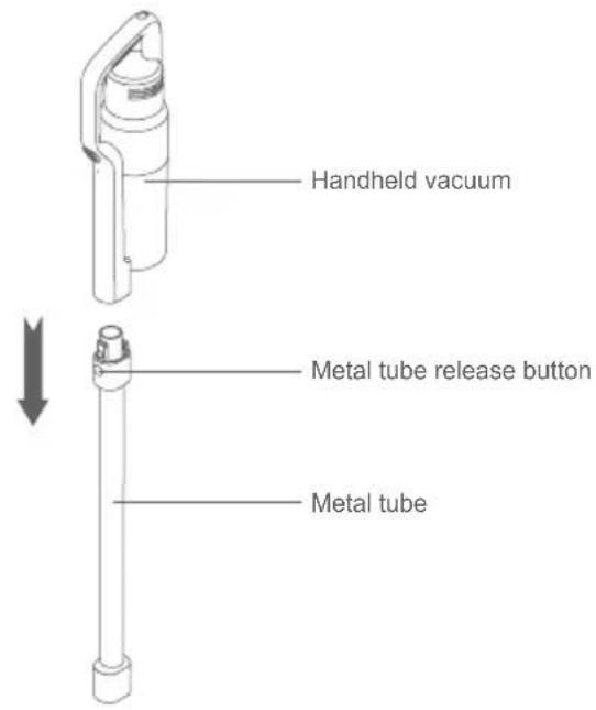 JIMMY JV63 - Disassemble electric floor head and metal tube - 2