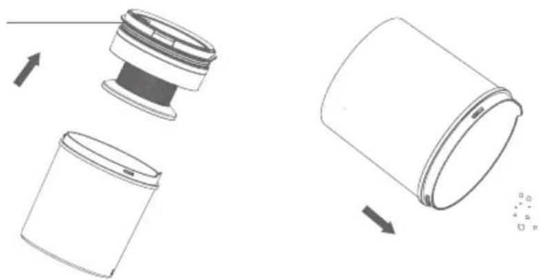 JIMMY Antimite UV BX5 - Limpieza de la taza de polvo - 2
