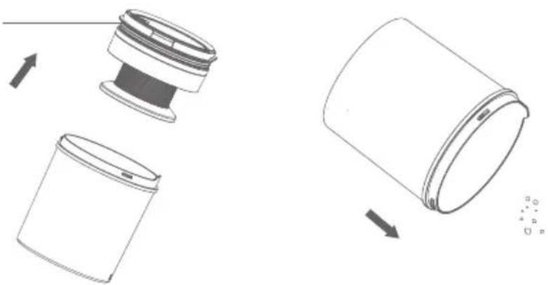 JIMMY Antimite UV BX5 - Pulizia del contenitore di polvere - 2