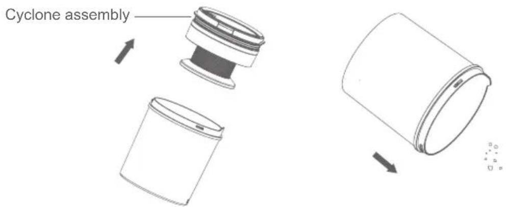JIMMY Antimite UV BX5 - Dust Cup Cleaning - 3