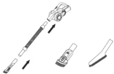 JIMMY H8 Pro - Assemble accessories to handheld vacuum cleaner - 7
