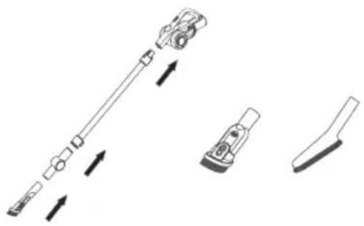 JIMMY H8 Pro - Connect handheld vacuum cleaner with accessories through connector - 1