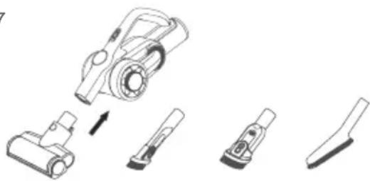 JIMMY H8 Pro - Assemble accessories to handheld vacuum cleaner - 6