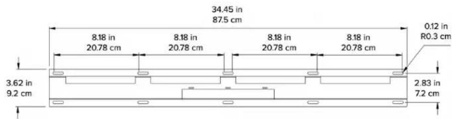ELAC Vertex III SBVJ41S - Wall Mounting of the Passive Soundbar - 1