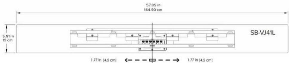 ELAC Vertex III SBVJ41S - Wall Mounting of the Passive Soundbar - 2