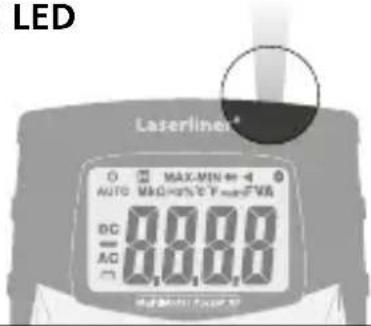 Laserliner MultiMeter Pocket XP - Apertura di uscita LED - 1