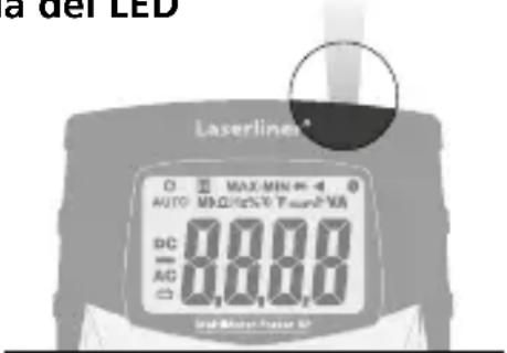 Laserliner MultiMeter Pocket XP - Orificio de salute del LED - 1