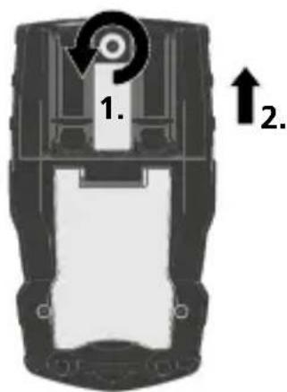 Laserliner MultiMeter Pocket XP - Colocacion de las pilas - 1