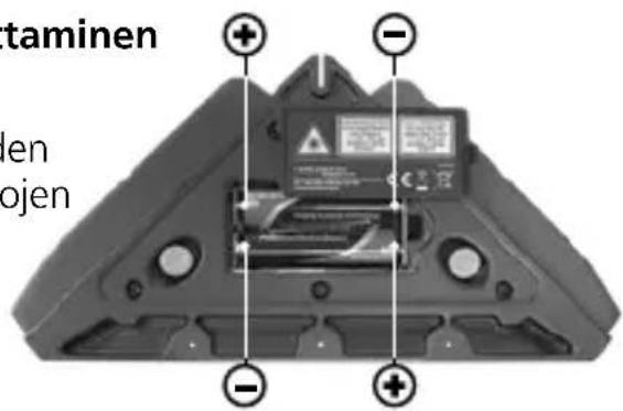 Laserliner SuperSquareLaser 4 - Paristojen sisäänasettaminen - 1