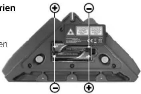 Laserliner SuperSquareLaser 4 - Einlagen der Batterien - 1