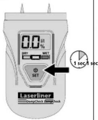 Laserliner DampCheck - Inserir a pilha - 2