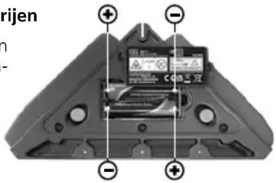 Laserliner SuperSquareLaser 2G - Plaatsen van de batterijen - 1