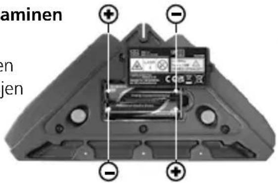 Laserliner SuperSquareLaser 2G - Paristojen sisäänasettaminen - 1