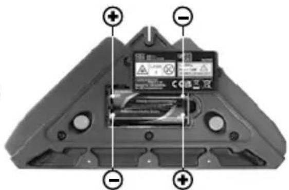 Laserliner SuperSquareLaser 2G - Inserção das pilhas - 1