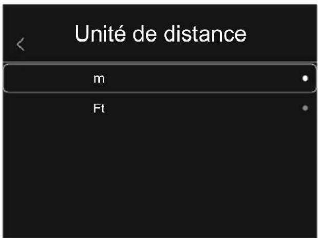 Laserliner ThermoCamera HighSense Pro - Réglages de la mesure : unité de distance - 1