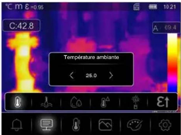 Laserliner ThermoCamera HighSense Pro - Paramètres : température ambiante - 1