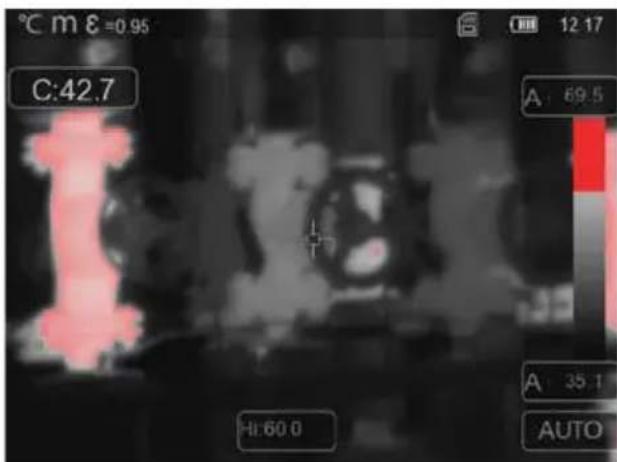 Laserliner ThermoCamera HighSense Pro - Palette : au-delà du seuil MAX d'alarme - 1