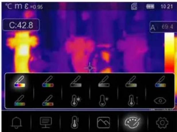 Laserliner ThermoCamera HighSense Pro - Réglage de la palette de couleurs - 1
