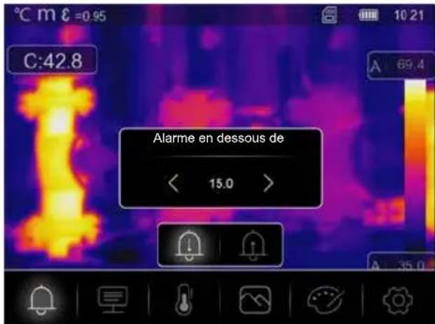 Laserliner ThermoCamera HighSense Pro - Alarme: en dessous du seuil MIN / au-delà du seuil MAX d'alarme - 1