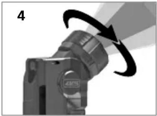 Laserliner NovaMaster 500 - Einstellung des Lichtkegels - 1