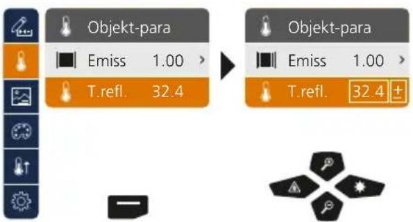 Laserliner ThermoCameraCompact Plus - Emissivitet: Refleksionstemperatur - 2