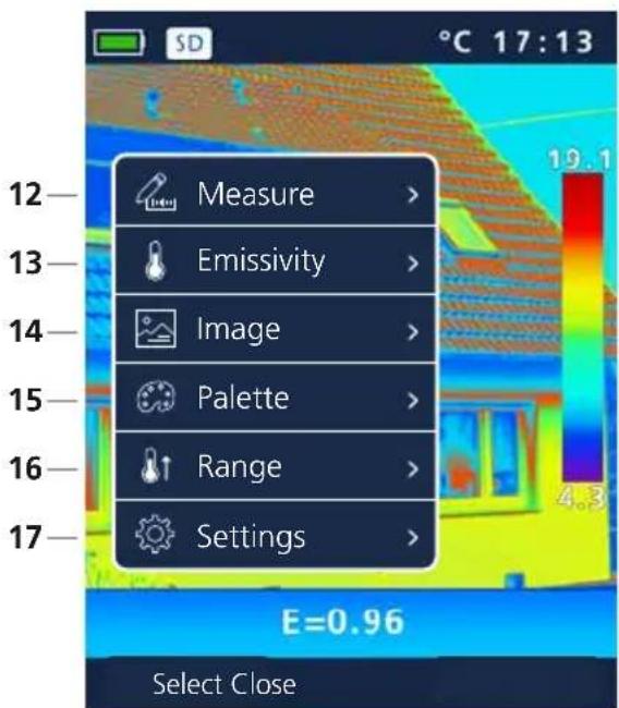 Laserliner ThermoCameraCompact Plus - Standard measurement view - 1