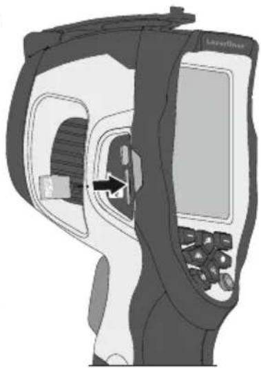 Laserliner ThermoCameraCompact Plus - Inserting micro-SD card - 1