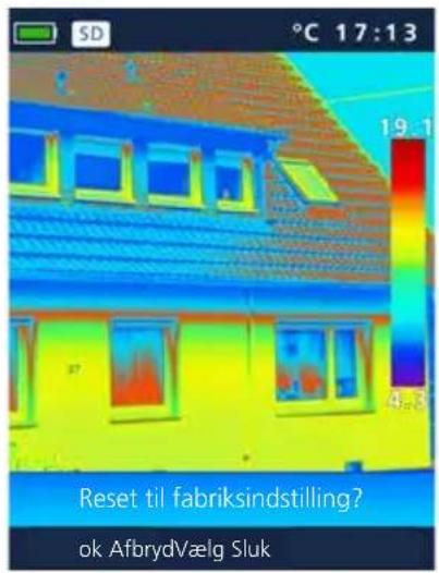 Laserliner ThermoCameraCompact Plus - Indstillinger: Fabriksindstilling - 2