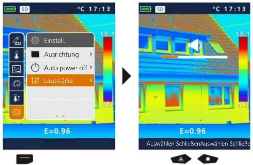 Laserliner ThermoCameraCompact Plus - Einstellungen: Lautstärke - 2